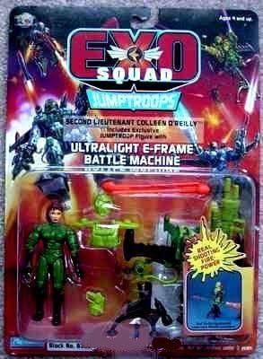 Exo Squad Second Lieutenant Colleen O'Reilly Exclusive Jumptroop Action Figure with Ultralight E-Frame Battle Machine Jumptroops
