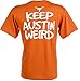 Texas Longhorns Keep Austin Weird T-shirt By Outhouse Designs