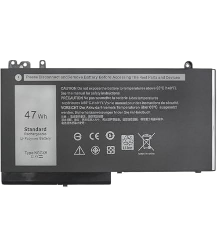 Latitude E5270 SSD 256GB Win11 バッテリー交換済 Amazon.com: Batterymarket New NGGX5 Laptop Battery Replacement