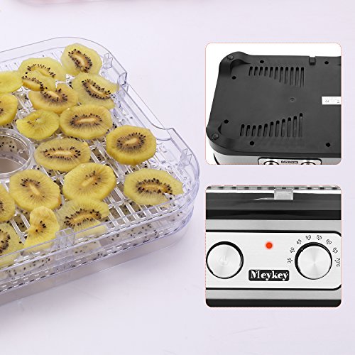 Food Dehydrator Machine, Jerky Dehydrators with Five Tray, Knob Button - Thumbnail 7