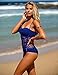 LookbookStore Women's Blue Crochet Lace Halter Straps Swimsuits Swim Bathing Suit US 4