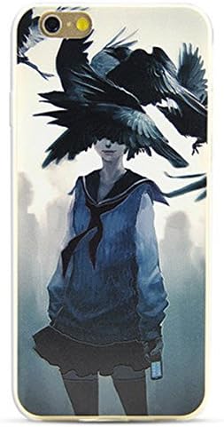 Amazon Co Jp Iphone6sケース Iphone6 ケース両対応 Iphone6splusケース Iphone6plus ケース両対応 耐衝撃カバー カップル ホラー系 女子学生 黒鳥 男子学生 黒猫 立体浮き彫り 希少 ユニーク 耽美 超軽量 ファッション Iphone6 Iphone6s 女 ホビー