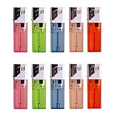 Online Best Service 10 Pack Windproof Butane Gas Cigar Cigarette Lighter Jet Flame Torch Refillable