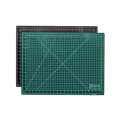WA Portman Cutting Mat Craft Knife Precision Ruler Set | 18x24-inch Self Healing Mat | Hobby Knife | 10 Replacement Blades | 24-inch Premium Steel Ruler | for Crafts Model Kits Paper Plastic Fabric