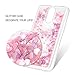 LG K10 Case 2017, LG K20 Plus Case, Glitter Liquid Case Cover Quicksand Bling Sparkle Shiny Moving Flowing Love Heart Slim Thin Soft TPU Bumper Skin for Girls with Stylus Pen Dust Plug ZSTVIVA - Pink