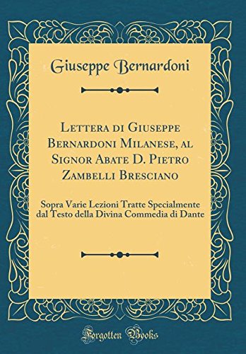 Drunivranpa Scarica Lettera di Giuseppe Bernardoni Milanese, al Signor
