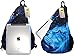 iColor Sling Chest Shoulder Bags Crossbody Backpack Rucksack Sports Multipurpose Daypack 15L with Phone/Bottle Sleeve Carrier for Women Men Kids Hiking Cycling Walking Dog Bicycle (Blue Lion)
