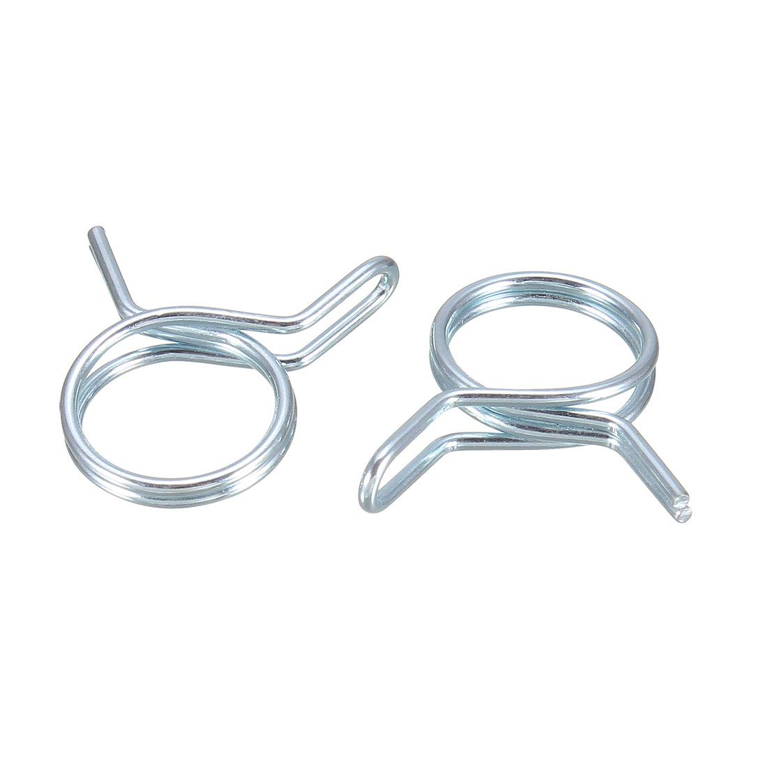 uxcell Double Wire Spring Hose Clamp 10mm Inner Dia Fit 10.5-11.5mm OD Hose Fuel Line Silicone Tube Spring Clips Zinc Plated 10Pcs โ image 1
