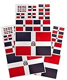 EUIOSFDC Decal in Multiple Sizes Dominican Flag
