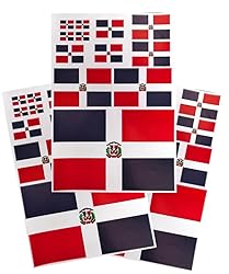 EUIOSFDC Decal in Multiple Sizes Dominican Flag