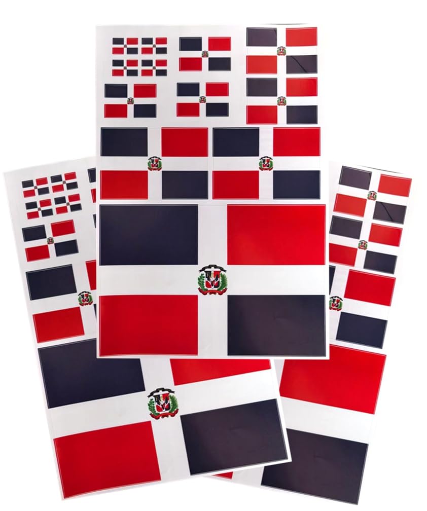 EUIOSFDC Decal in Multiple Sizes Dominican Flag