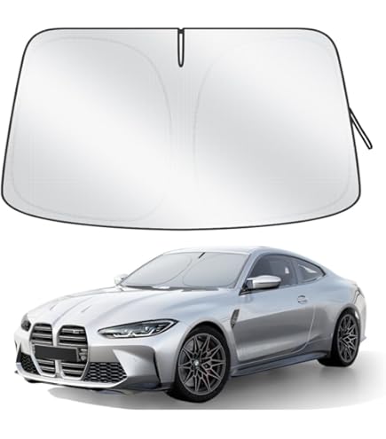 LivTee Car Windshield Sun Shade – Double Layer, 300T Polyester, Foldable, UV & Heat Protection For Small Cars, 57.08x31.5 Inch - View #7