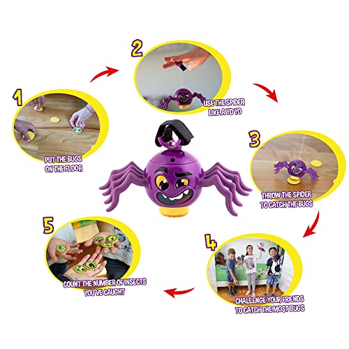 Spider YO Game, Catch The Bugs with Your Spider yoyo, Memory Game, Ages