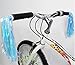 VNDEFUL 2 Pcs Bike Handlebar Streamers, Childrens Bicycle Handlebar Sparkle Retro Tassels /Trike Scooter Handgrip Colorful Ribbons Accessories (Blue)thumb 1
