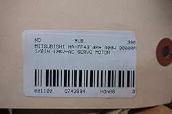 MITSUBISHI HA-FF43 SERVO Motor 3PH 400W 3000RPM