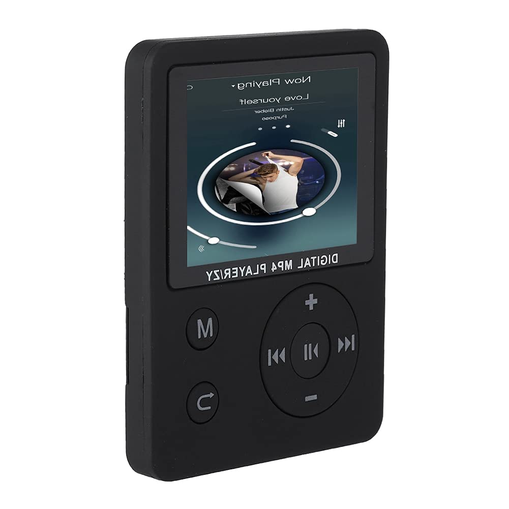 MP3 MP4 Player Portable Music Player 1.8 Inches Colour Screen 32GB Music Video Radio E-Book Stopwatch USB2.0 Support TF Card Maximum 32G (Black)