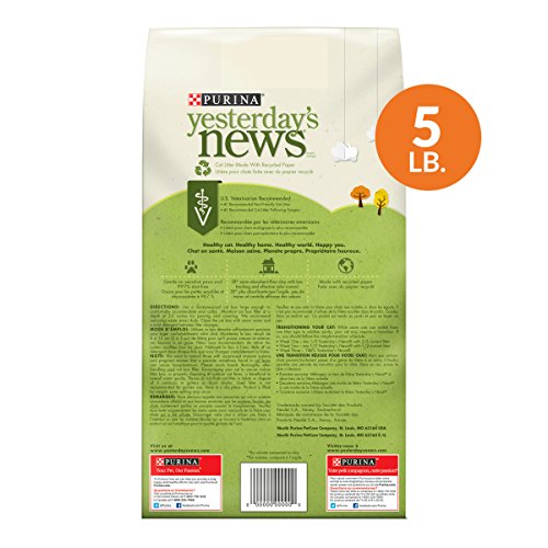 Purina Yesterday's News Non Clumping Paper Cat Litter, Unscented Low