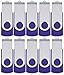 Small Capacity Multipack 512 MB Pendrives Purple USB 2.0 Memory Stick, Swivel Data Stick Storage Zip Drive Jump Drive with Led Indicator by FEBNISCTE