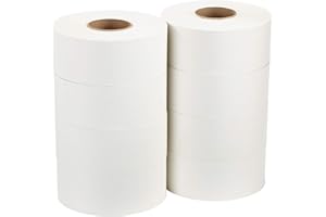Jet-Collection JRT-8-900 White 2-Ply Jumbo Jr. Bathroom Tissue, 900' Length x 3.3" Width (Case of 8 Rolls)