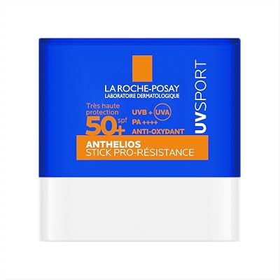 La Roche Posay Anthelios UVSPORT pro-Resistance Stick SPF50+, com Mexoryl400 e vitamina E, todos os tipos e tons de pele, 10ml