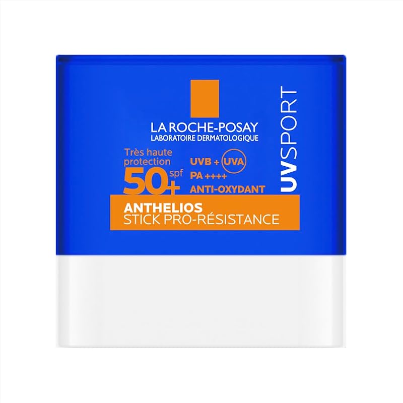 La Roche Posay Anthelios UVSPORT pro-Resistance Stick SPF50+, com Mexoryl400 e vitamina E, todos os tipos e tons de pele, 10ml