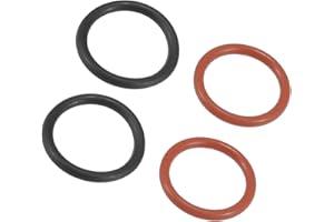 Motoforti Power Steering Pump O-Ring Inlet Outlet Seals Connector Gasket Fit for Honda Accord - Pack of 4 Black Red Long-lasting
