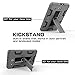 TOPSKY Compatible with Galaxy Tab E 9.6 Case, Three Layer Hybrid Heavy Duty Full-Body Shockproof Anti-Slip Protective Case,Grey/Black