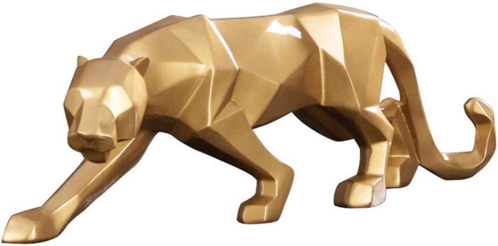 HXPBJ Ornaments Decorations Abstract Leopard Silhouette Statue Resin Animal Sculpture Home Art Decor Modern Figurines Decoration