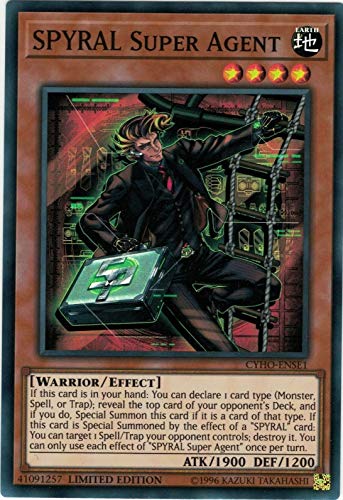 Yu-Gi-Oh! - SPYRAL Super Agent - CYHO-ENSE2 - Super Rare - Limited Edition - Cybernetic Horizon