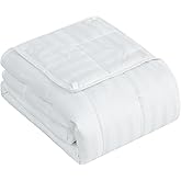 King Size Weighted Blanket for Adults (20 lbs, 80” x 87”, Snowy Stripes) Heavy Blanket for Sleeping Perfect for 190-210 lbs, Breathable Blanket for Adults & Couple All Season, Machine Washable