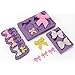 Fondant Bow Mold, Beasea 3pcs Large Bow Silicone Mold Candy Sugar Craft Fondant DIY Gumpaste Cake Decoration Cupcake Decorating Toppers Clay Purple