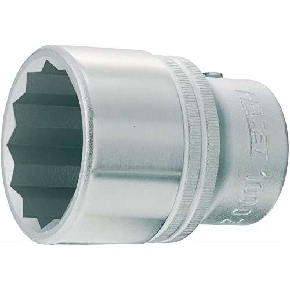 HAZET 1000AZ-1.1/4 58 mm 12-Point Profile Socket - Chrome-Plated/Polished