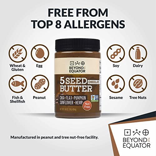 BEYOND THE EQUATOR 5 Seed Butter [Chocolate] Sunflower Seed, Chia