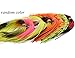 PHECDA PROFLY 12 Bundles Mixed Color Silicone Fishing Skirt Lure Rubber Skirts Flake DIY for Spinner Bait Rubber Jig Lure Tying Material Line Foot (12 Bundles Mixed Colors)