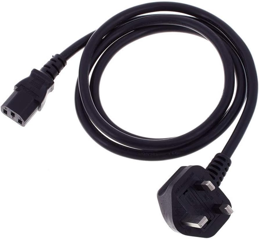 3 Prong power cable, kettle lead 2m, IEC C13 H05VV-F 0.75mm² 3G 13A, for TV Desktop, Mac, Computer, Printer, Projector - Image 4
