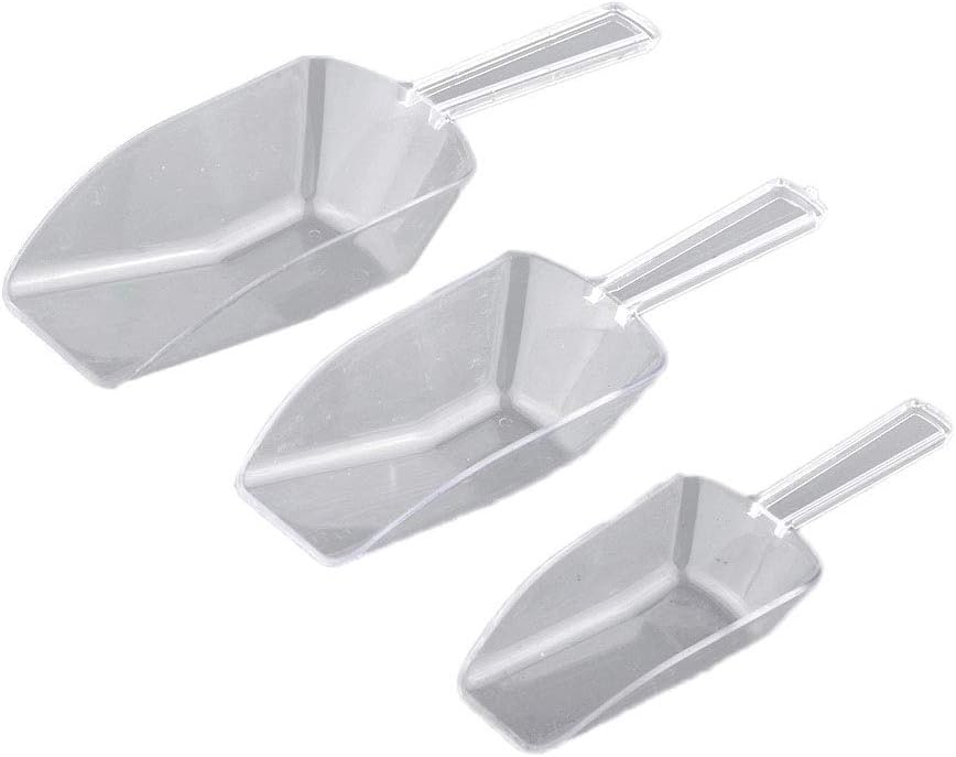 KIICN New Pet Food Scoop Dog Food Container Small Puppy 3pcs Dog Food Scoop Measuring Cups for Dog Food