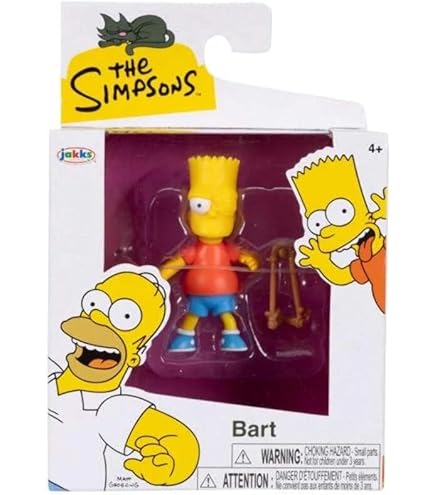 Amazon.com: The Simpsons Wave 1 Bart 2.5-Inch Mini Figure : Toys