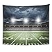 Emvency Tapestry Stadium Football Satdium Field Light Night Soccer Turf Home Decor Wall Hanging for Living Room Bedroom Dorm 50x60 Inches
