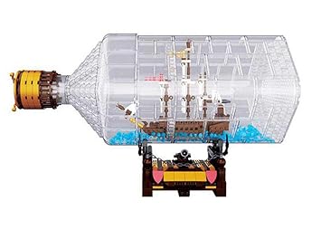 Modbrix Bausteine Schiff In Der Flasche Flying Dutchman Piratenschiff 775 Teiliges Konstruktionsspielzeug