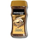 Mahmood Coffee Gold Granulated Instant Coffee 200 g, 7 o, Premium Instant Coffee in Glass Jar, Hot or Iced Coffee