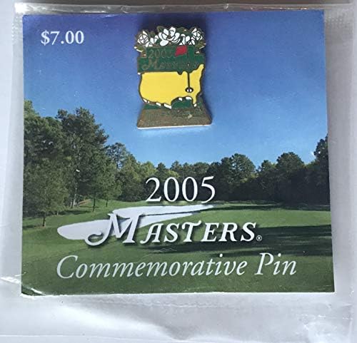 2005 Masters golf pin augusta national commemorative tiger woods wins
