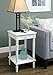 Convenience Concepts French Country End Table, White