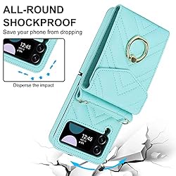 Asuwish Phone Case for Samsung Galaxy Z Flip 3 5G