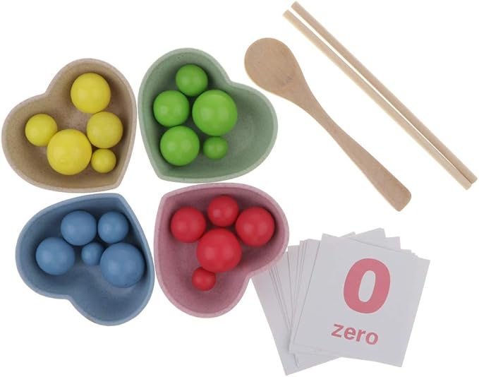 Amazon 木製 箸トレーニング ボウル 箸 スプーン お箸練習 知育玩具 脳トレ 学習ゲーム おもちゃ
