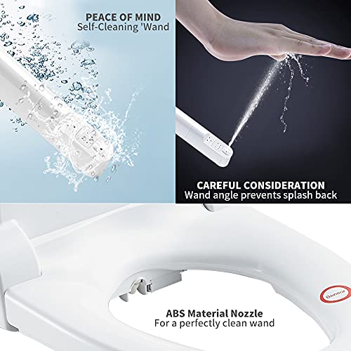 TSUGAMI Smart Bidet Toilet Seat With Warm Water, Warm Air Dryer, Gentle