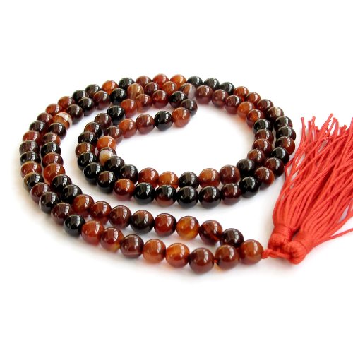 8mm heat treated agate beads tibetan buddhist prayer me…