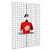 Grid Panel for Retail Display – Perfect Metal Grid for Any Retail Display, 2’ Width x 7’ Height, 3 Grids Per Carton (Black)