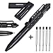 XUANLAN Tactical Pen with 6 Ink Refill, Self Defense Pen with Emergency Glass Breaker Ballpoint, Aircraft Aluminum W/Tungsten Steel Tip EDC Emergency Kit, Survival Gear (1 Pack)
