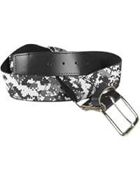 TCK Sports Digital Camo Elastic Adjustable Baseball/Softball Belt (Black, Adult)