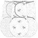 Amazing Baby Swaddle Blanket with Adjustable Wrap, Set of 3, Zebra, Confetti and Lattice, Sterling, Small